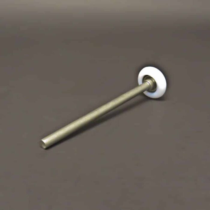 Rol 2"/51mm nylon loopvlak met lange RVS as, 180 mm, 125kg - Afbeelding 5