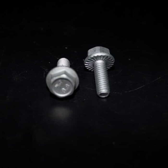 Zeskantbout M6x16 met flenskop en tandvergrendeling DIN6921 8.8 vz.