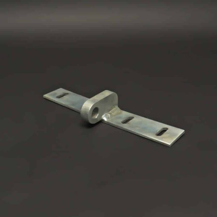 Slobgatenstrip met gaffelnok 80mm cilinder, verzinkt