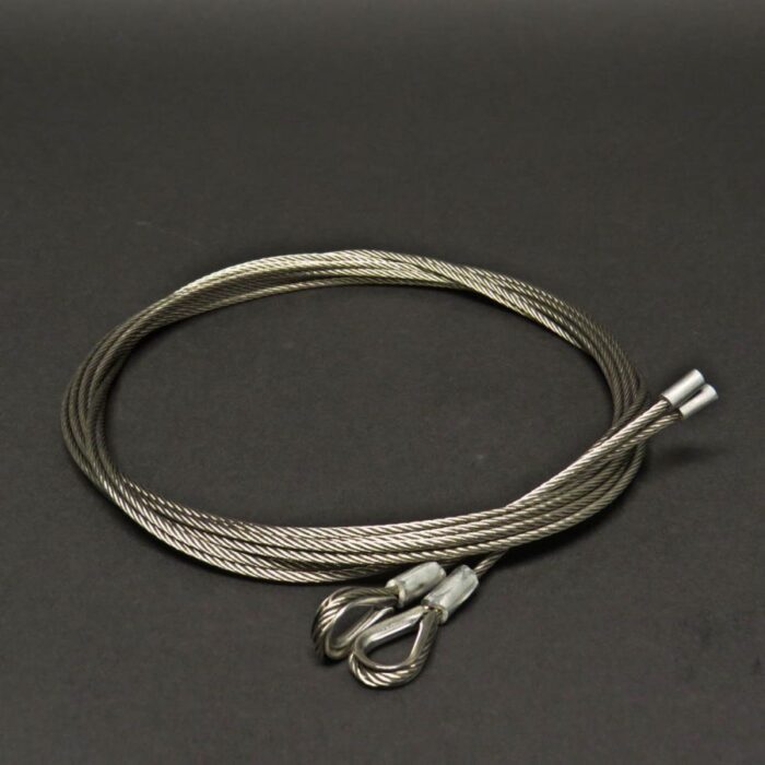 Kabelset 9 / (PP) L= 3048 mm H= 2800 mm RVS met puntkous