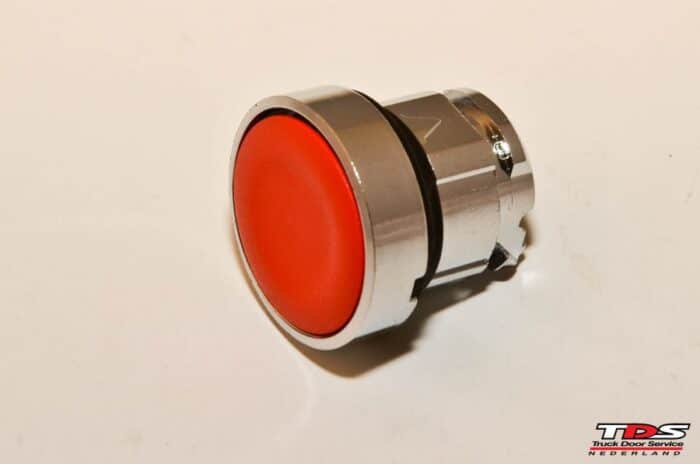 Drukknop metaal rood Ø22mm